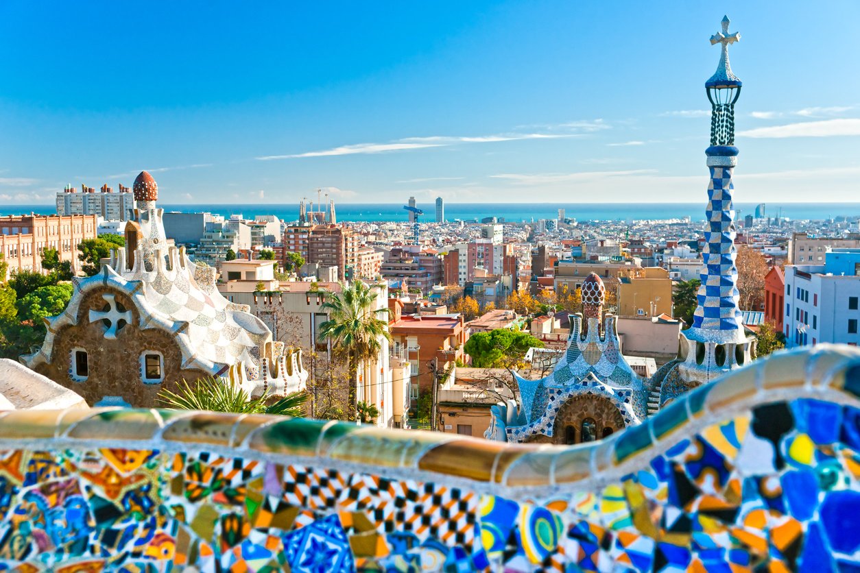 Barcelona-Spain-Guell-City-Skyline