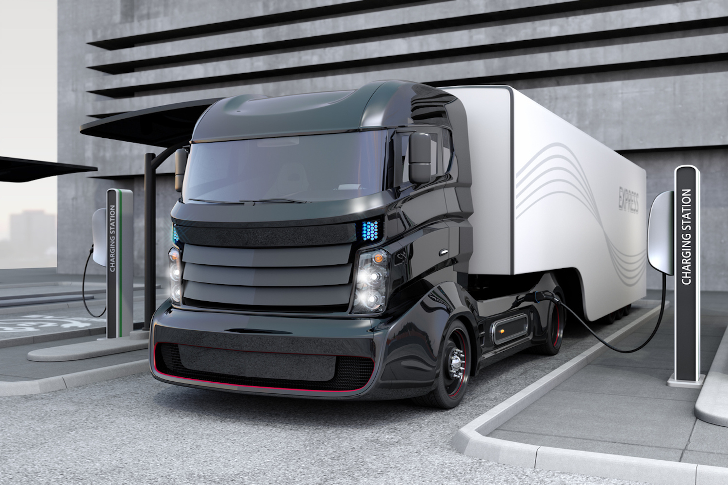 Electric-Lorry-Truck-Semi-Charging-Station