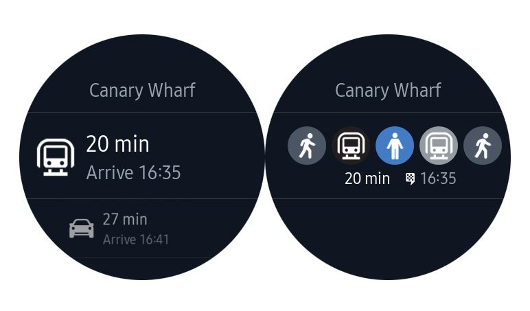 Here maps galaxy watch 2025