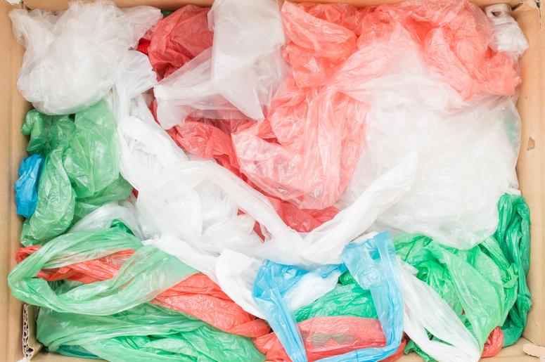How many households have a kitchen drawer filled with plastic bags?