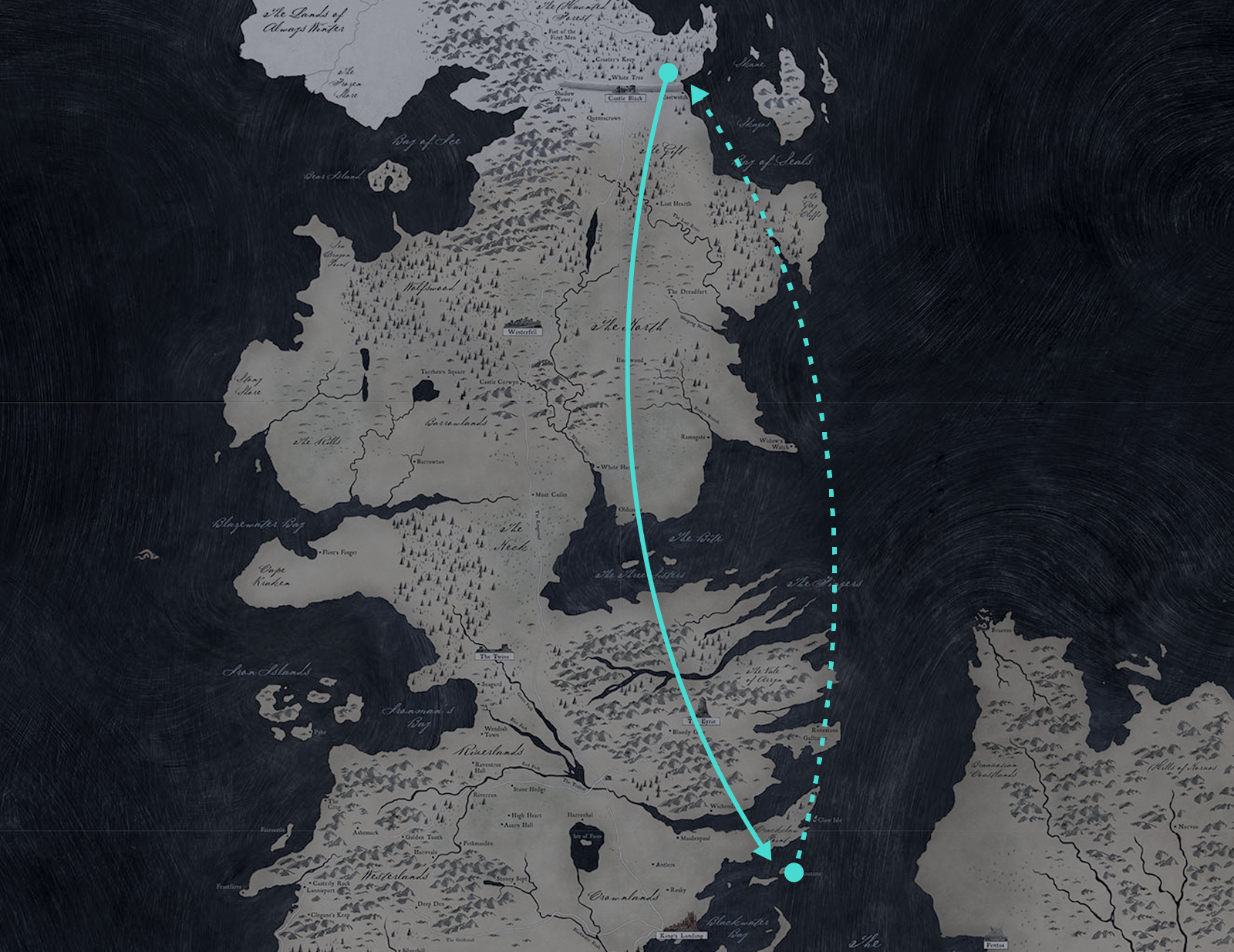 Where Is Dragonstone In Westeros? Game Of Thrones Map