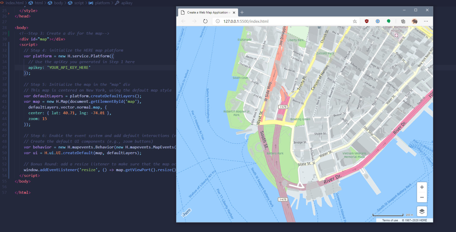 Create a web map application in under 6 minutes here