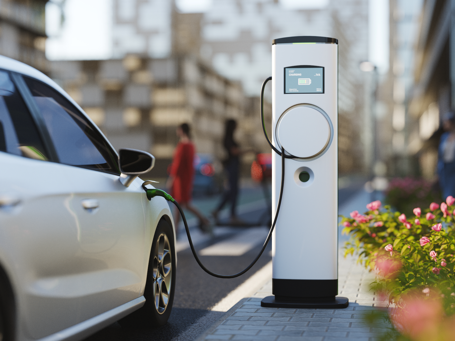 Getting an electric shop car charging point