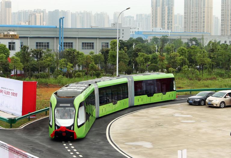 Part train, part bus – trackless trams are the new congestion killers