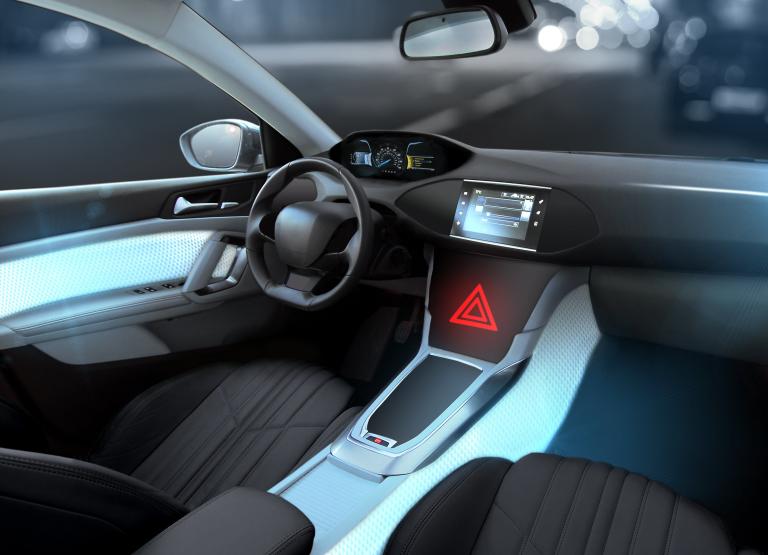 What happens when the 'check engine' light comes on in an autonomous car?