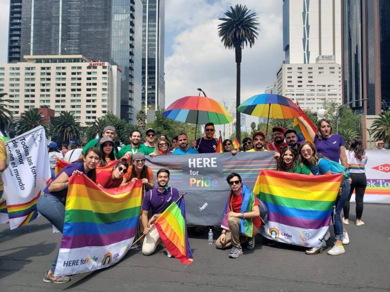 We're HERE and we're proud: HERE named “Best place to Work for LGBTQ+" Talent