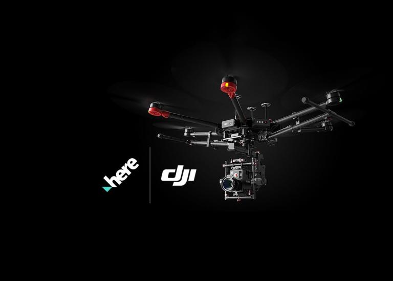 HERE and DJI take drones to the ends of the earth