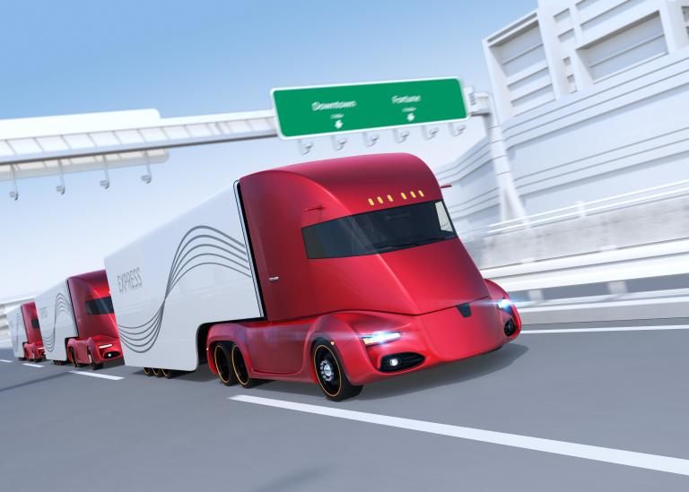 What can platooning do for the life of a truck driver?
