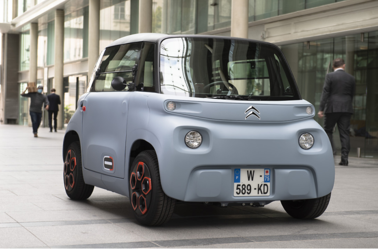 The Citroen Ami on the road
