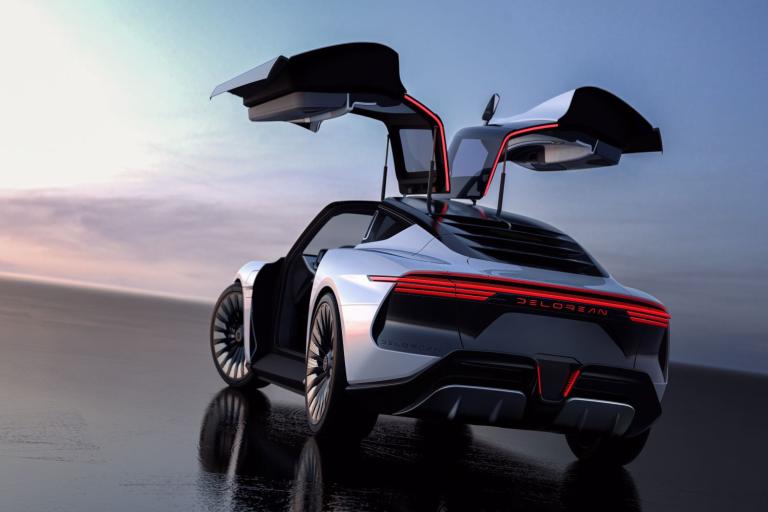 The Delorean Alpha5 with windows aloft