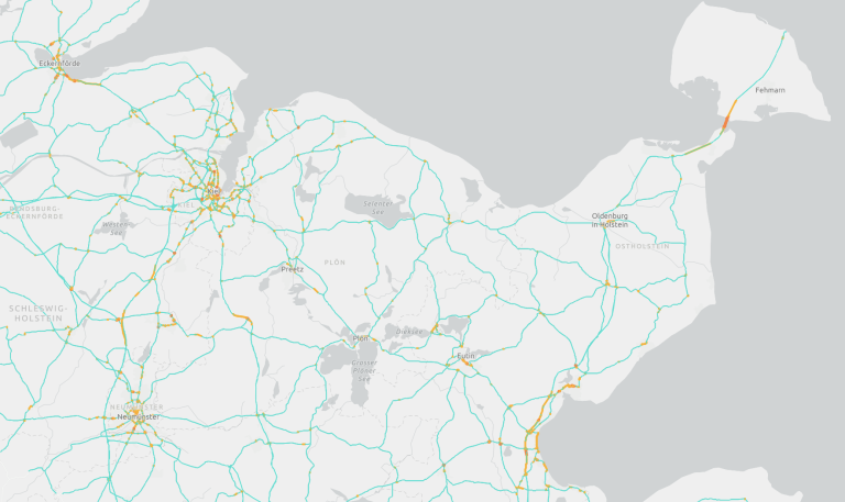 A map of Germany's Baltic coastline.