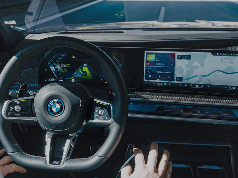 Why BMW's latest self-driving option runs "on-map" instead of "on-lane".