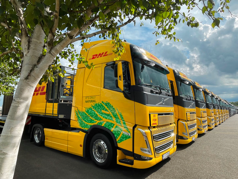 DHL GoGreen Sustainability Biofuel Vehicles