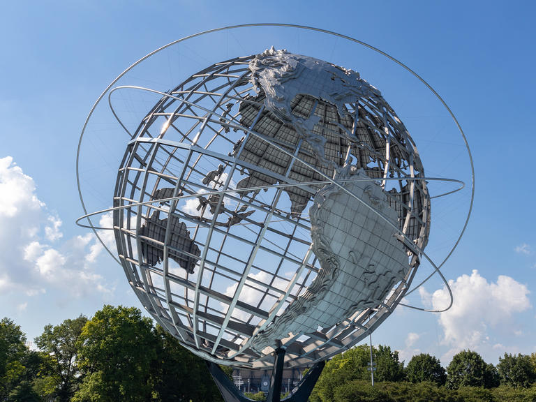 Unisphere from 1964 Worlds Fair in Flushing Meadow Coronal Park, Queens, New York
