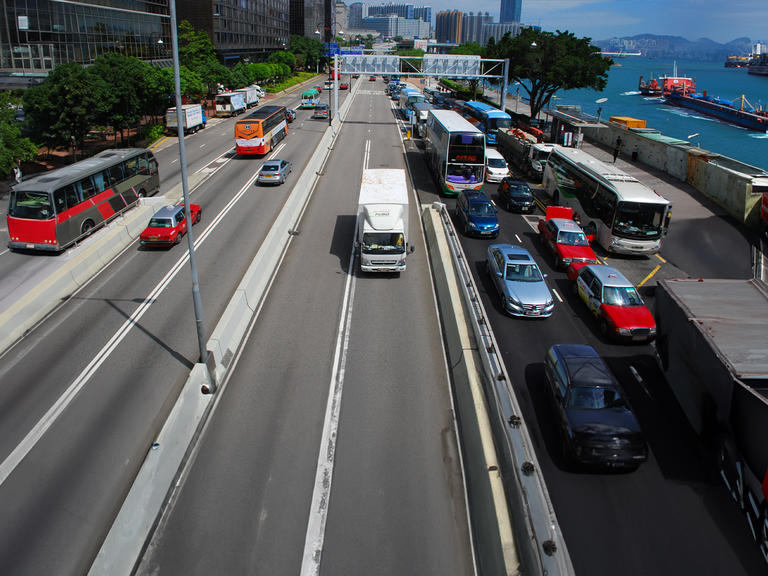 Traffic on a highway in the APAC region
