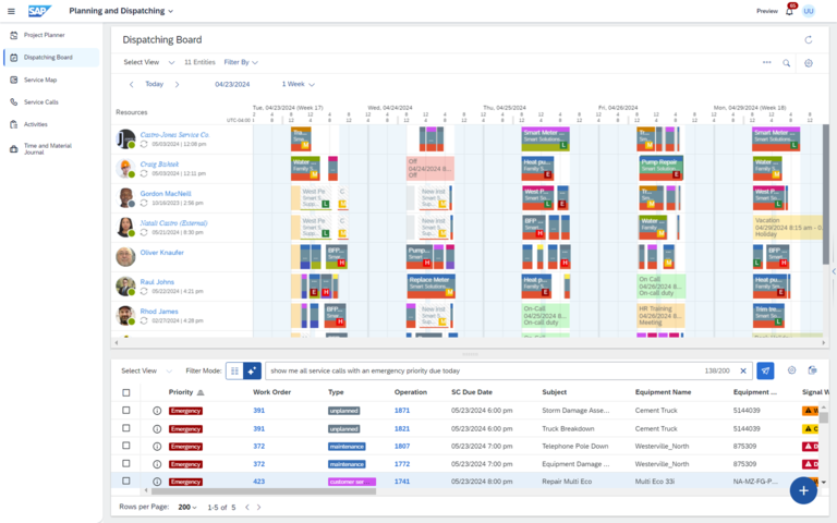 HERE and SAP's collaboration on predictive routing for field service management.