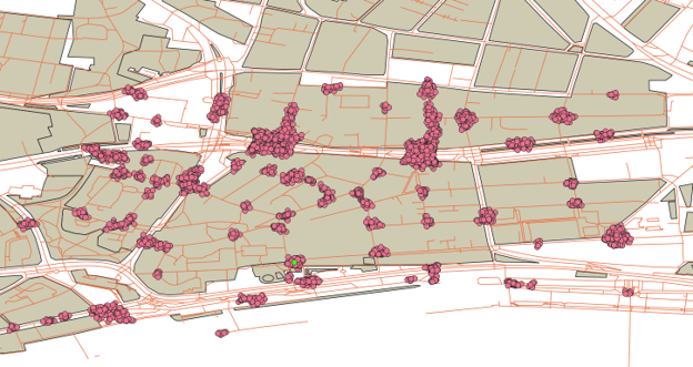 HERE Chicago Hackathon 3rd place map