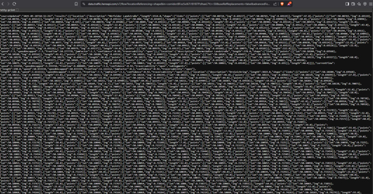 Response from newly create ID example