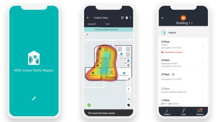Indoor Radio Mapper Mobile UI