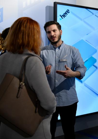 HERE CES booth