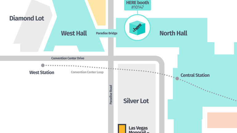 CES venue map in Las Vegas