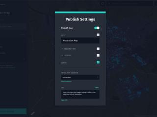 Share and publish your interactive map