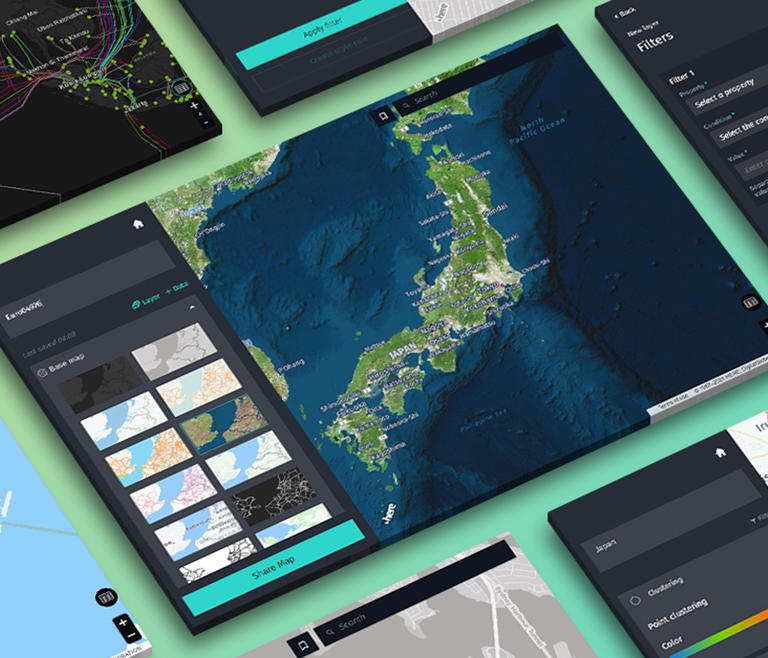 View of mapmaking solutions that use mapmaking technology, mapping platform, low code platform and mapping tools.